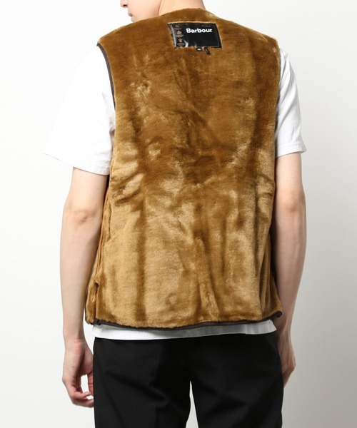 Barbour（バブアー）の「BARBOUR/バブアー/ウォームパイルウェストコート ジップインライナーMLI0004/WARM PILE WAISTCOAT ZIPIN LINER(MLI0004)（ベスト・メンズ・ブラウン・40/38/36）」の6枚目の写真