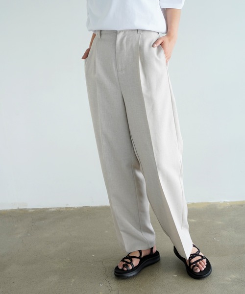Chiaro（キアロ）の「リネンライクトラウザーパンツ（その他パンツ・レディース・ブラウン/アイボリー・FREE）」の20枚目の写真