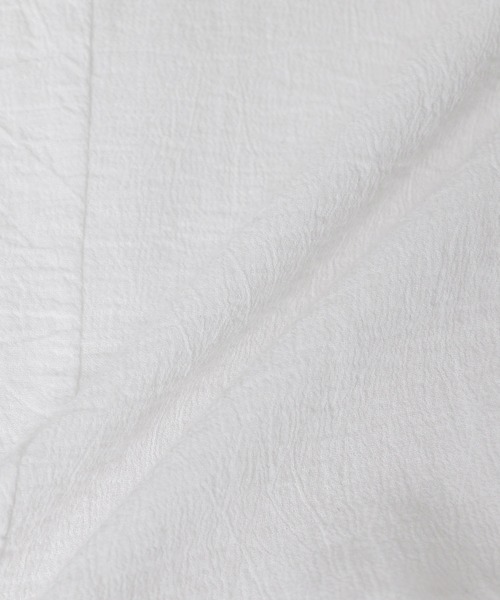 MADEMOISELLE ROPE'(マドモアゼル ロペ)の「【洗える】ラッフルコットンブラウス(シャツ/ブラウス・レディース・イエロー/ホワイト/ブラック/サックスブルー・38)」の18枚目の写真