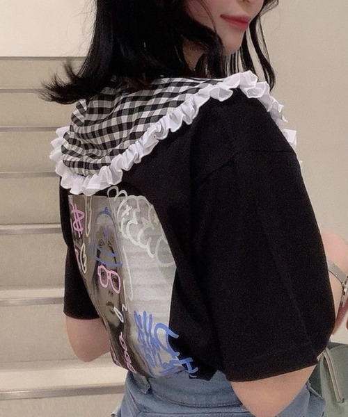 WEGO（ウィゴー）の「WEGO/ギンガムチェック付け襟（付け襟・レディース・その他1・FREE）」の7枚目の写真