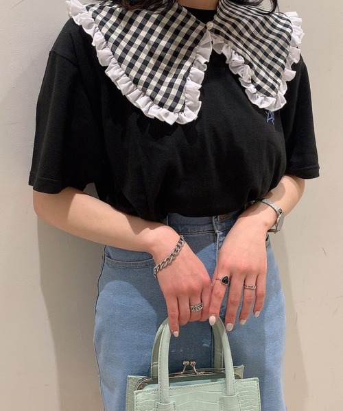 WEGO（ウィゴー）の「WEGO/ギンガムチェック付け襟（付け襟・レディース・その他1・FREE）」の6枚目の写真