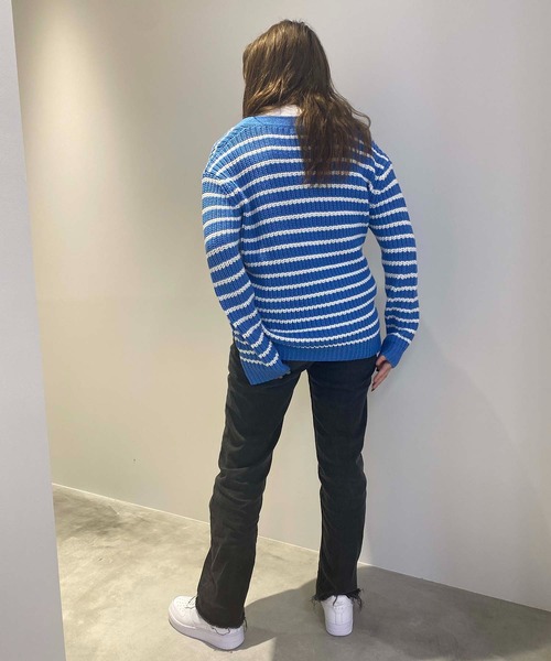 styles(スタイルス)の「KULE 748-85801 KNIT(ニット/セーター・レディース・ブルー・SMALL)」の7枚目の写真
