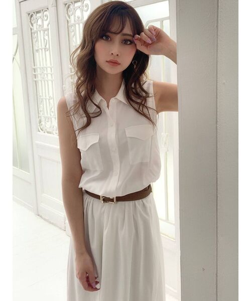 RESEXXY（リゼクシー）の「メタルバックル異素材ベルト（ベルト・レディース・ブラック/ブラウン/アイボリー・FREE）」の10枚目の写真