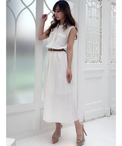 RESEXXY（リゼクシー）の「メタルバックル異素材ベルト（ベルト・レディース・ブラック/ブラウン/アイボリー・FREE）」の12枚目の写真