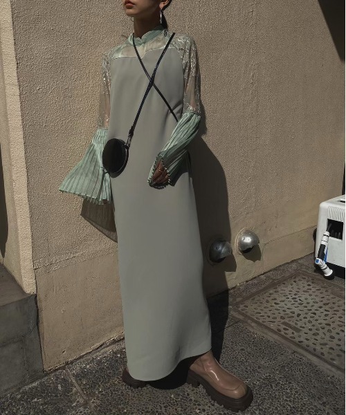 完売商品Ameri vintage PIAO LIANG LACE DRESS Ameri（アメリ）の「PIAO LIANG LACE DRESS（ワンピース）」 - WEAR