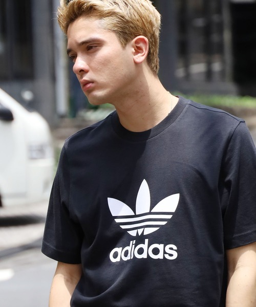 adidas Originals（アディダスオリジナルス）の「adidas Originals/アディダス オリジナルス TREFOIL TEE S/S 半袖Tシャツ（Tシャツ/カットソー・メンズ・ホワイト×ブラック/ブラック×ホワイト・S/M/L/XL）」の20枚目の写真