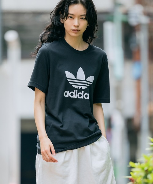 adidas Originals（アディダスオリジナルス）の「adidas Originals/アディダス オリジナルス TREFOIL TEE S/S 半袖Tシャツ（Tシャツ/カットソー・メンズ・ホワイト×ブラック/ブラック×ホワイト・S/M/L/XL）」の11枚目の写真
