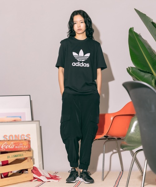 adidas Originals（アディダスオリジナルス）の「adidas Originals/アディダス オリジナルス TREFOIL TEE S/S 半袖Tシャツ（Tシャツ/カットソー・メンズ・ホワイト×ブラック/ブラック×ホワイト・S/M/L/XL）」の13枚目の写真