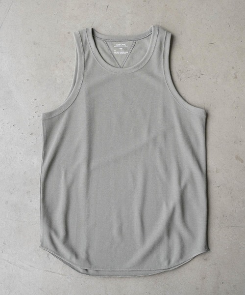 GLOBAL WORK（グローバルワーク）の「ワッフルロングタンクトップ/942524（タンクトップ・メンズ・ライトグリーン/スカイブルー/ブラック/ホワイト系その他2・MEDIUM/SMALL/LARGE/X-LARGE）」の3枚目の写真