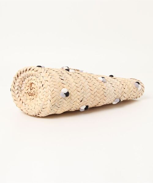 Fatima morocco(ファティマモロッコ)の「【Fatima Morocco】ドットバケツバスケット(かごバッグ・レディース・ブラック/マルチ・FREE)」の4枚目の写真