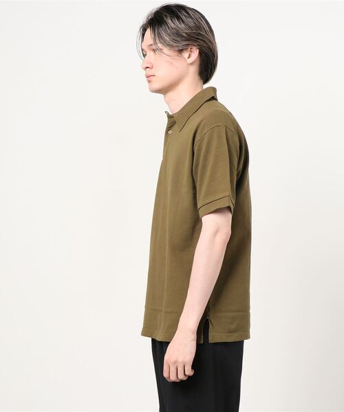 OMNIGOD（オムニゴッド）の「[OMNIGOD mens / オムニゴッド]　マジシャンカノコショートスリーブポロシャツ（ポロシャツ・メンズ・オリーブ/ネイビー/ブラック・2/4/3）」の9枚目の写真
