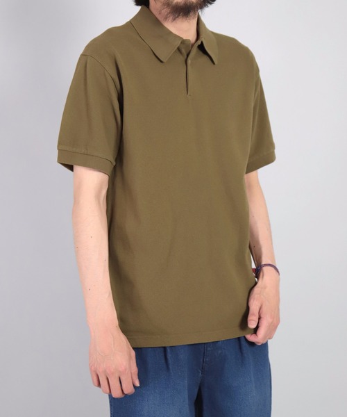 OMNIGOD（オムニゴッド）の「[OMNIGOD mens / オムニゴッド]　マジシャンカノコショートスリーブポロシャツ（ポロシャツ・メンズ・オリーブ/ネイビー/ブラック・2/4/3）」の19枚目の写真