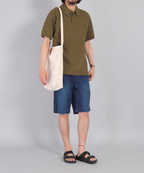 OMNIGOD（オムニゴッド）の「[OMNIGOD mens / オムニゴッド]　マジシャンカノコショートスリーブポロシャツ（ポロシャツ・メンズ・オリーブ/ネイビー/ブラック・2/4/3）」の6枚目の写真