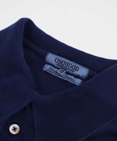 OMNIGOD（オムニゴッド）の「[OMNIGOD mens / オムニゴッド]　マジシャンカノコショートスリーブポロシャツ（ポロシャツ・メンズ・オリーブ/ネイビー/ブラック・2/4/3）」の8枚目の写真