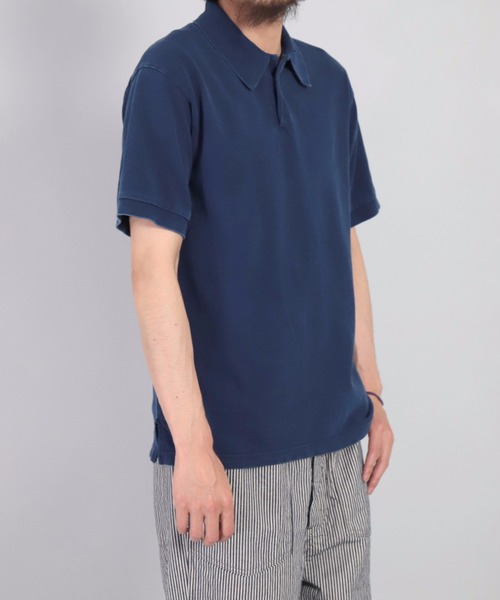 OMNIGOD（オムニゴッド）の「[OMNIGOD mens / オムニゴッド]　マジシャンカノコショートスリーブポロシャツ（ポロシャツ・メンズ・オリーブ/ネイビー/ブラック・2/4/3）」の12枚目の写真