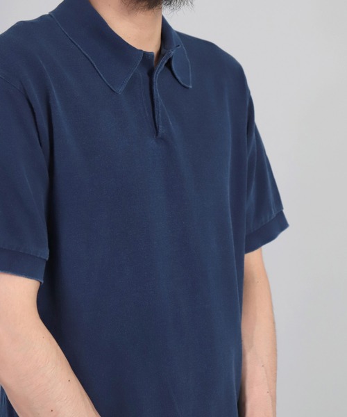 OMNIGOD（オムニゴッド）の「[OMNIGOD mens / オムニゴッド]　マジシャンカノコショートスリーブポロシャツ（ポロシャツ・メンズ・オリーブ/ネイビー/ブラック・2/4/3）」の10枚目の写真