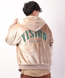 VISION STREET WEAR エコファーフードブルゾン