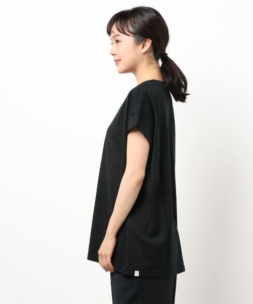 SUPP.（サップ）の「(SUPP.)ロゴTシャツ（Tシャツ/カットソー・レディース・ベージュ/ブラック・FREE）」の4枚目の写真