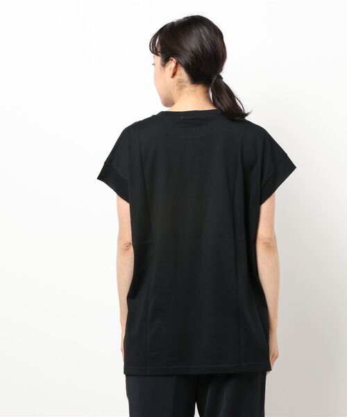 SUPP.（サップ）の「(SUPP.)ロゴTシャツ（Tシャツ/カットソー・レディース・ベージュ/ブラック・FREE）」の3枚目の写真