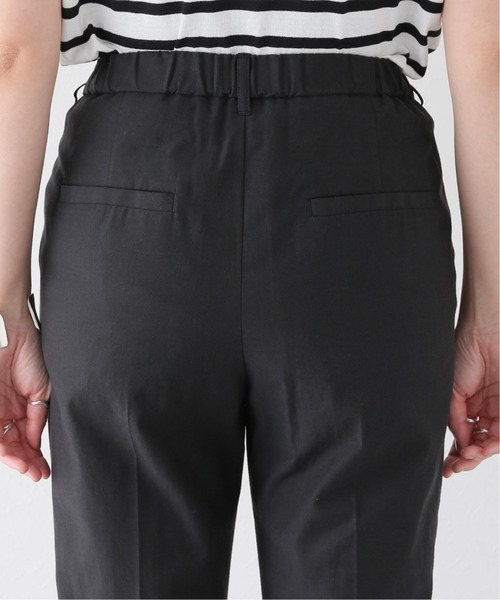 JOURNAL STANDARD（ジャーナルスタンダード）の「フロントタック ストレートアンクルパンツ（その他パンツ・レディース・パープル/ホワイト×ホワイト/ブラック・38/36）」の8枚目の写真