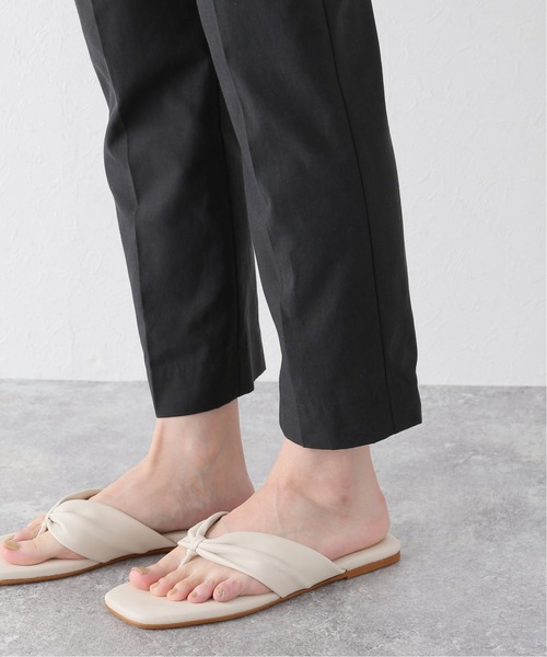 JOURNAL STANDARD（ジャーナルスタンダード）の「フロントタック ストレートアンクルパンツ（その他パンツ・レディース・パープル/ホワイト×ホワイト/ブラック・38/36）」の5枚目の写真