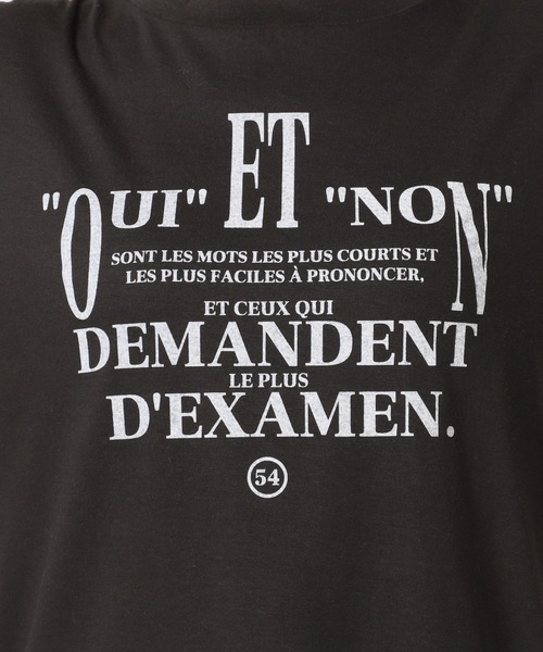 SLOBE IENA（スローブイエナ）の「Oui et nonグラフィックTEE【手洗い可能】◆（Tシャツ/カットソー・レディース・ホワイト/グレー・FREE）」の4枚目の写真