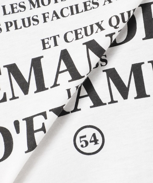 SLOBE IENA（スローブイエナ）の「Oui et nonグラフィックTEE【手洗い可能】◆（Tシャツ/カットソー・レディース・ホワイト/グレー・FREE）」の22枚目の写真