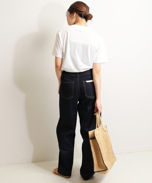 SLOBE IENA（スローブイエナ）の「Oui et nonグラフィックTEE【手洗い可能】◆（Tシャツ/カットソー・レディース・ホワイト/グレー・FREE）」の11枚目の写真