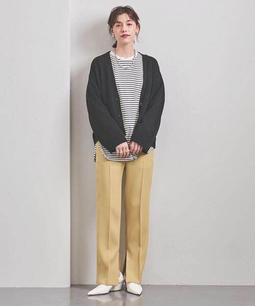 UNITED ARROWS（ユナイテッドアローズ）の「UWSC Vネック ワイド カーディガン †（カーディガン/ボレロ・レディース・ライトグレー/レッド/ブラック・FREE）」の6枚目の写真