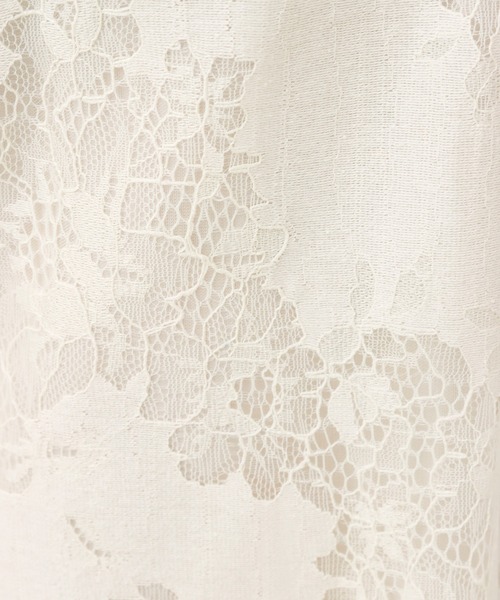 libelle more(リベル モア)の「花柄レース刺繍 ウエストフリルストレートパンツ(その他パンツ・レディース・ラベンダー/ベージュ/ブラック・M)」の20枚目の写真