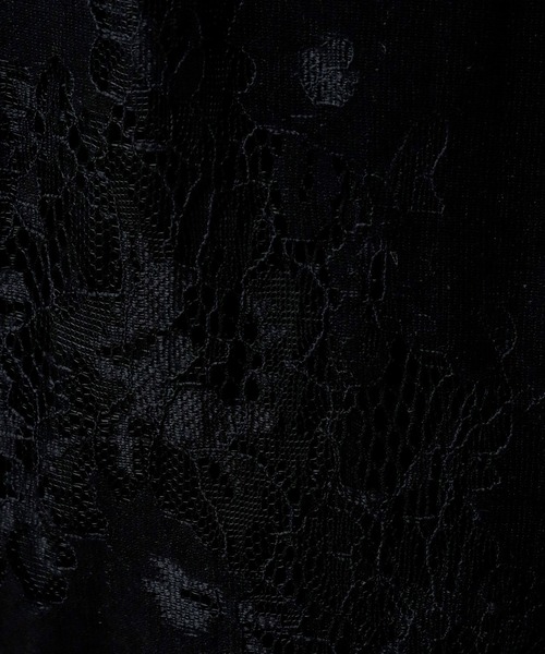 libelle more(リベル モア)の「花柄レース刺繍 ウエストフリルストレートパンツ(その他パンツ・レディース・ラベンダー/ベージュ/ブラック・M)」の19枚目の写真