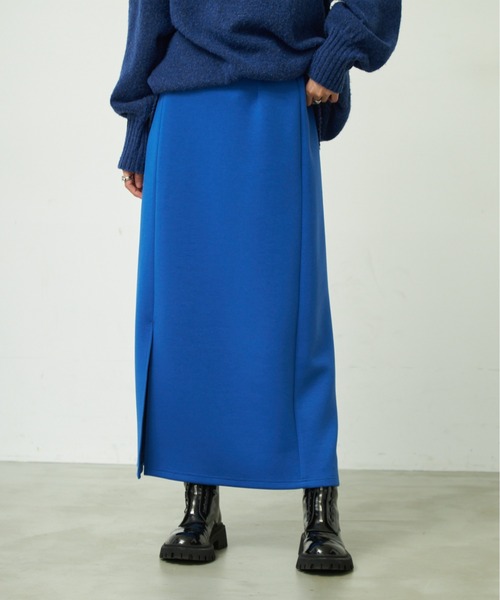 VACANCY（ヴァカンシー）の「ペンシルダンボールニットスカート（スカート・レディース・ブラック/レッド/ブルー/グリーン・FREE）」の5枚目の写真
