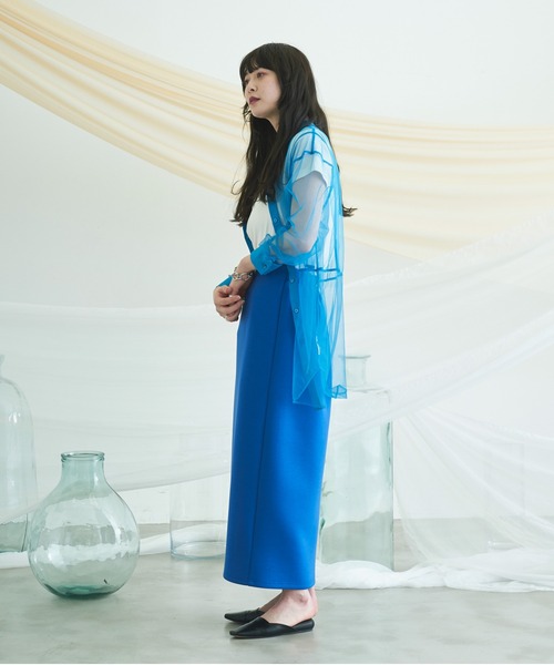 VACANCY（ヴァカンシー）の「ペンシルダンボールニットスカート（スカート・レディース・ブラック/レッド/ブルー/グリーン・FREE）」の11枚目の写真