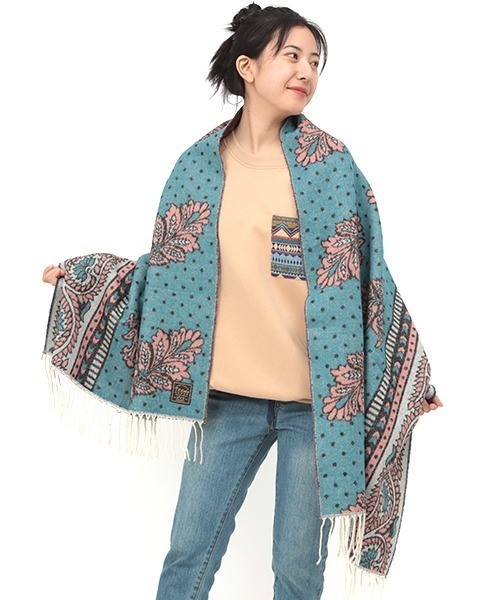 チチカカ（チチカカ）の「アフリカンストール（ストール/ショール・レディース・ブラック/ブラウン/ブルー・FREE）」の12枚目の写真