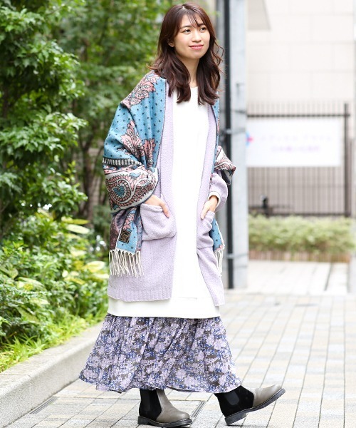 チチカカ（チチカカ）の「アフリカンストール（ストール/ショール・レディース・ブラック/ブラウン/ブルー・FREE）」の8枚目の写真