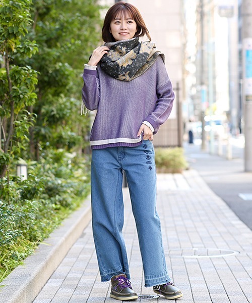 チチカカ（チチカカ）の「アフリカンストール（ストール/ショール・レディース・ブラック/ブラウン/ブルー・FREE）」の4枚目の写真