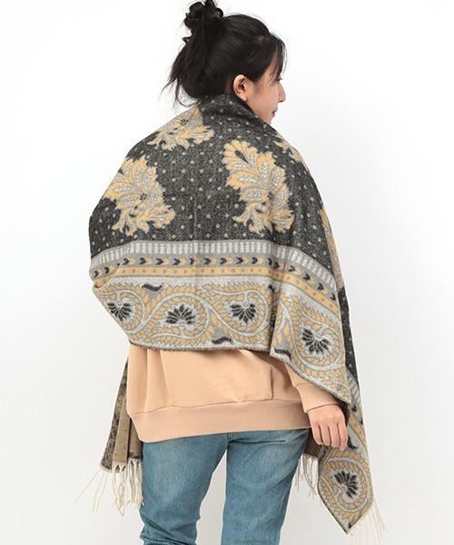 チチカカ（チチカカ）の「アフリカンストール（ストール/ショール・レディース・ブラック/ブラウン/ブルー・FREE）」の13枚目の写真