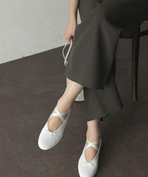 URBAN RESEARCH ROSSO WOMEN（アーバンリサーチ　ロッソ）の「OPERA NATIONAL DE PARIS　ELANI（バレエシューズ・レディース・ミント/ブラック・37/38/36）」の3枚目の写真