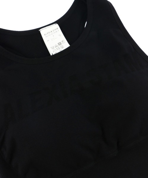 ALEXIA STAM（アリシアスタン）の「Logo Training Bra/ロゴトレーニングブラ（タンクトップ・レディース・ブラック・S/M）」の3枚目の写真