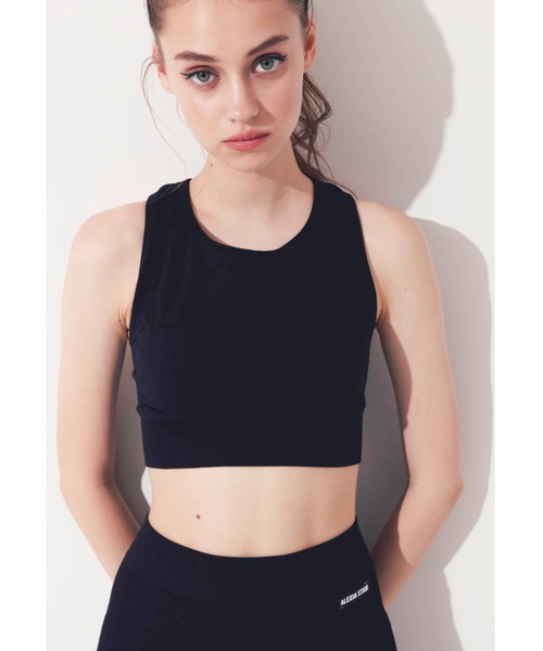 ALEXIA STAM（アリシアスタン）の「Logo Training Bra/ロゴトレーニングブラ（タンクトップ・レディース・ブラック・S/M）」の2枚目の写真