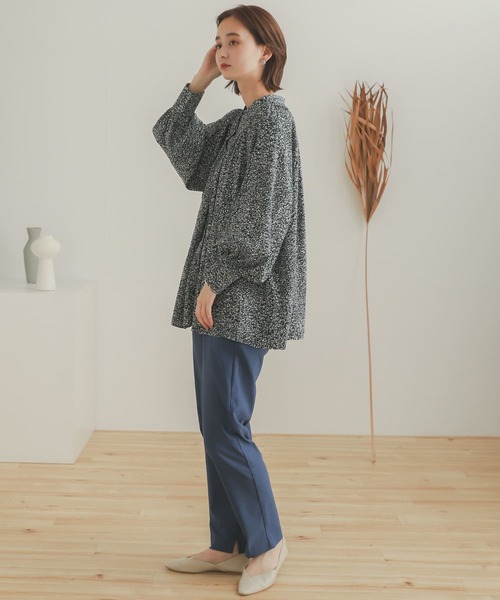 SENSE OF PLACE by URBAN RESEARCH（センスオブプレイスバイアーバンリサーチ）の「ストーンプリント2WAYギャザーブラウス（シャツ/ブラウス・レディース・ブラック系その他/ベージュ系その他・ONE）」の22枚目の写真