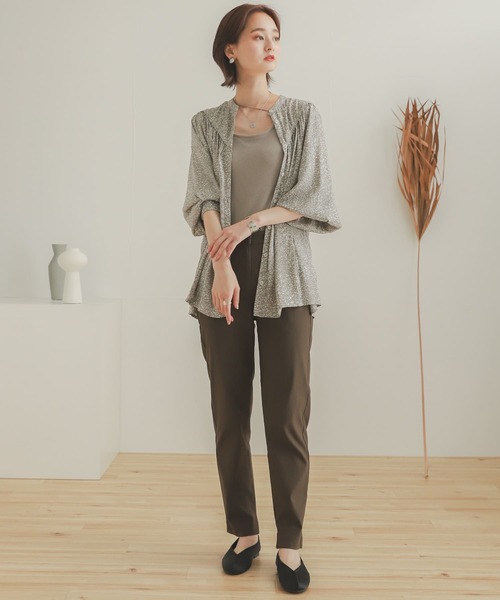 SENSE OF PLACE by URBAN RESEARCH（センスオブプレイスバイアーバンリサーチ）の「ストーンプリント2WAYギャザーブラウス（シャツ/ブラウス・レディース・ブラック系その他/ベージュ系その他・ONE）」の20枚目の写真