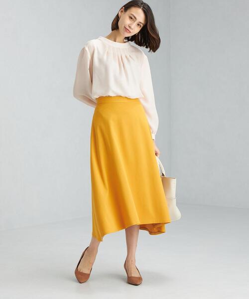 green label relaxing（グリーンレーベルリラクシング）の「ハイネック ギャザー ブラウス（シャツ/ブラウス・レディース・ダークブラウン/その他1/マスタード/ホワイト・FREE）」の21枚目の写真