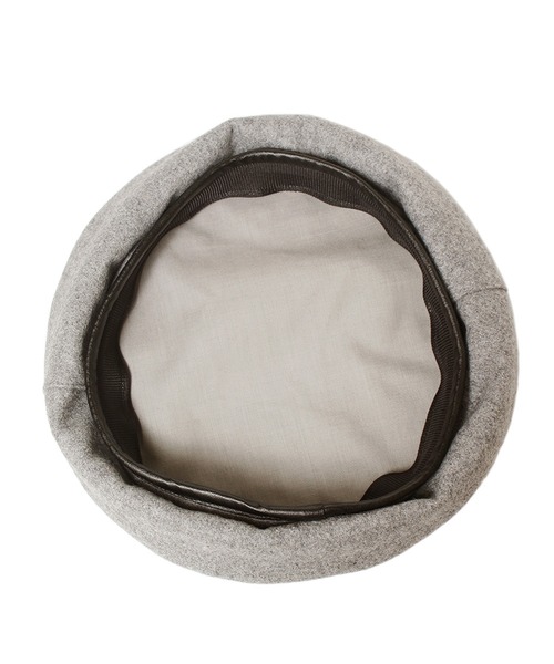 14+(イチヨンプラス)の「ウールフラノアーミーベレー帽(ハンチング/ベレー帽・レディース・ブラック/ネイビー/ブラウン/グレー・FREE)」の12枚目の写真