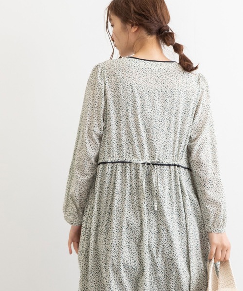 POU DOU DOU（プードゥドゥ）の「きのみプリントティアードワンピース（ワンピース・レディース・キナリ/ベージュ・3）」の17枚目の写真