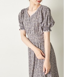 OLIVE des OLIVE | 配色パイピングVネックワンピース(ワンピース)