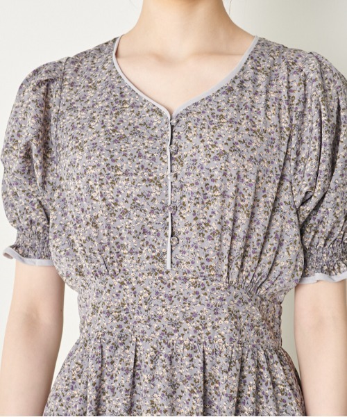 OLIVE des OLIVE（オリーブデオリーブ）の「配色パイピングVネックワンピース（ワンピース・レディース・ブラウン/ブラック/ラベンダー・FREE）」の17枚目の写真