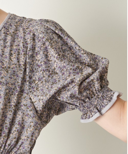 OLIVE des OLIVE（オリーブデオリーブ）の「配色パイピングVネックワンピース（ワンピース・レディース・ブラウン/ブラック/ラベンダー・FREE）」の12枚目の写真