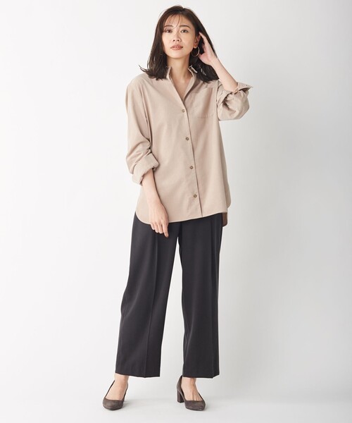 J.PRESS Ladies(J.プレス レディス)の「【洗える】コットンセルロース チノ パンツ(その他パンツ・レディース・グレー系/カーキ系/スモーキーグリーン系・S/XS)」の12枚目の写真