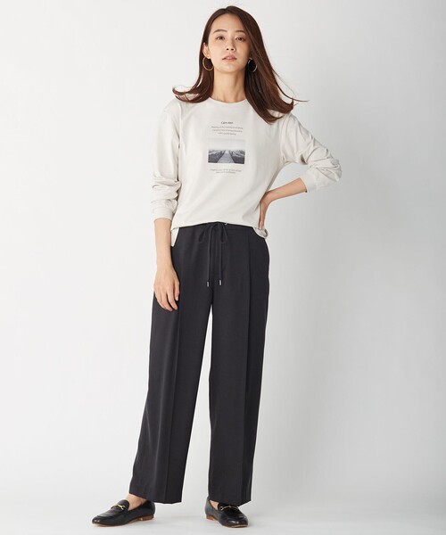 J.PRESS Ladies(J.プレス レディス)の「【洗える】コットンセルロース チノ パンツ(その他パンツ・レディース・グレー系/カーキ系/スモーキーグリーン系・S/XS)」の14枚目の写真